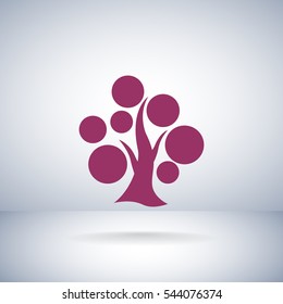  tree icon vector .