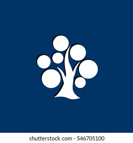  tree icon vector .