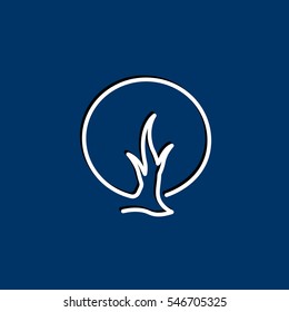  tree icon vector .