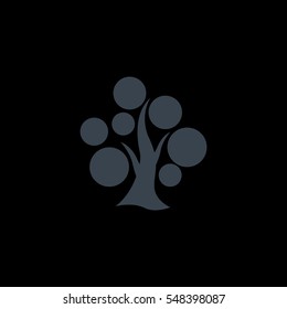  tree icon vector .