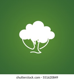  tree icon vector .