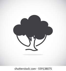 tree icon vector .