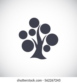  tree icon vector .