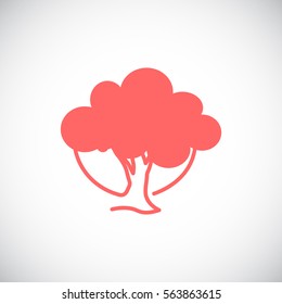  tree icon vector .