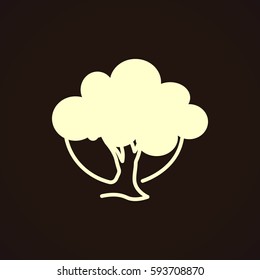  tree icon vector .