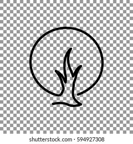  tree icon vector .