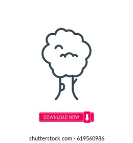 Tree icon, vector