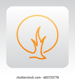  tree icon vector .