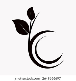 icono de árbol, Vector, arte, abstracto, icono, negro