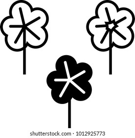 Tree Icon, Tree Vector Art Illustration