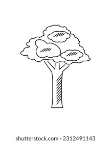 tree icon, vector best line icon.