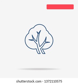 Tree icon. Vector concept illustration for design.