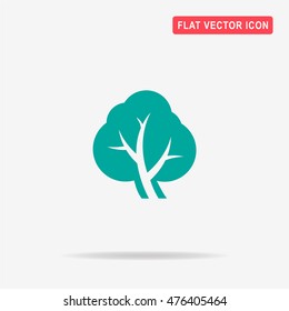 Tree icon. Vector concept illustration for design.