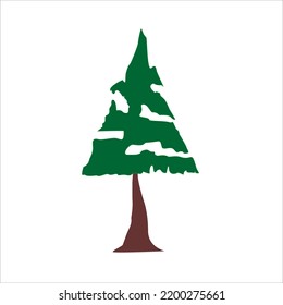 Tree, icon vector design and illustration with editable stroke