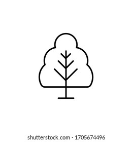 tree icon vector design. isolated black and white icon 