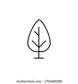tree icon vector design. isolated black and white icon 