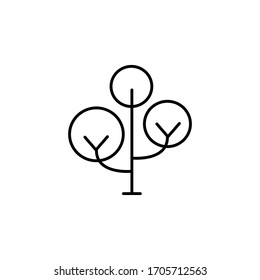 tree icon vector design. isolated black and white icon 