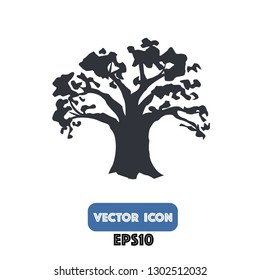 tree icon, tree vector eps10