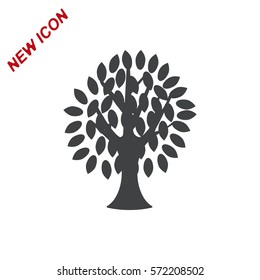Tree Icon Vector flat design style