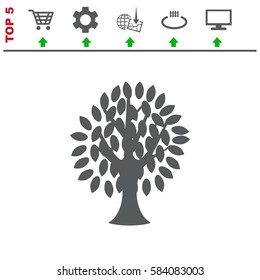 Tree Icon Vector flat design style