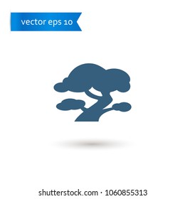 tree. tree icon. tree vector. flat style. sign design vector.