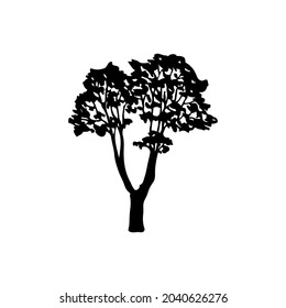 Tree icon vector. garden illustration sign. park symbol. wood logo.