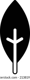 Tree icon vector glyph symbol for nature, ecology and environment in a flat color illustration