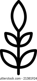 Tree icon vector glyph symbol for nature, ecology and environment in a flat color illustration