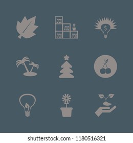 tree icon. tree vector icons set hand sprout, money ideas, bookcase flower pot and palm trees