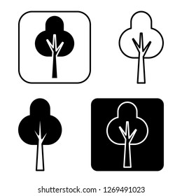 TREE ICON. VECTOR ILLUSTRATION