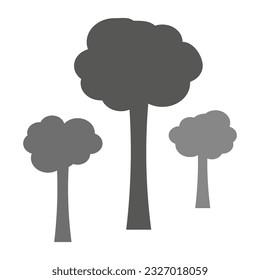 Icono de árbol. Ilustración vectorial. EPS 10.