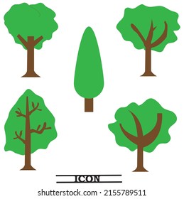 Tree icon. Vector illustration eps10.