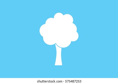 Tree icon vector illustration eps10. Isolated badge for website or app - stock infographics 