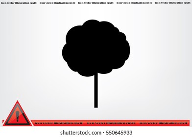 Tree icon vector illustration. Isolated badge for website or app - stock infographics 