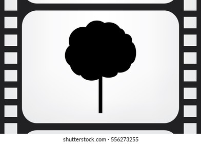 Tree icon vector illustration. Isolated badge for website or app - stock infographics.