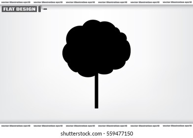 Tree icon vector illustration. Isolated badge for website or app - stock infographics. 