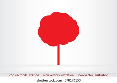 Tree icon vector illustration. Isolated badge for website or app - stock infographics 
