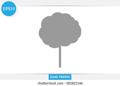 Tree icon vector illustration. Isolated badge for website or app - stock infographics 