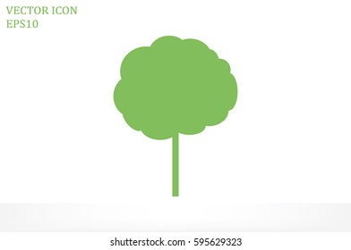 Tree icon vector illustration. Isolated badge for website or app - stock infographics 