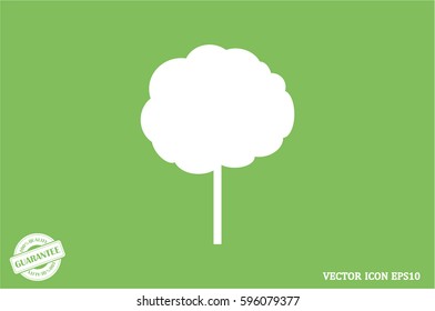Tree icon vector illustration. Isolated badge for website or app - stock infographics.