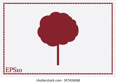 Tree icon vector illustration. Isolated badge for website or app - stock infographics.