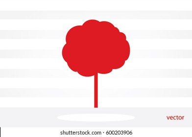 Tree icon vector illustration. Isolated badge for website or app - stock infographics.