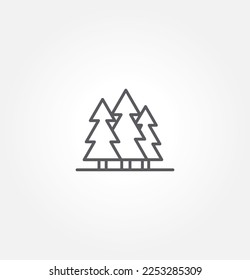 tree icon vector illustration logo template for many purpose. Isolated on white background.