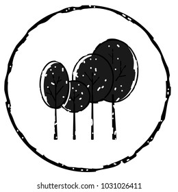 Tree icon vector illustration on white background