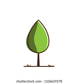 Tree icon vector illustration on white background