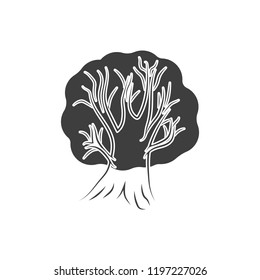 Tree icon Vector illustration on white background