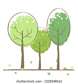 Tree icon vector illustration on white background
