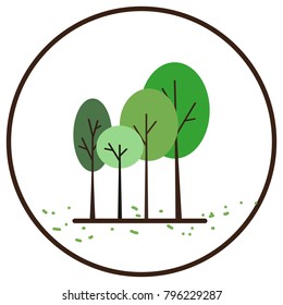 Tree icon vector illustration on white background