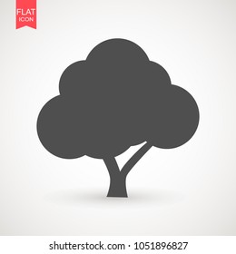 Tree icon vector illustration in trendy flat style isolated on white background. Tree symbol for your web site design, logo, app, UI. Vector illustration, EPS10 .