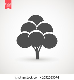 Tree icon vector illustration in trendy flat style isolated on white background. Tree symbol for your web site design, logo, app, UI. Vector illustration, EPS10 .